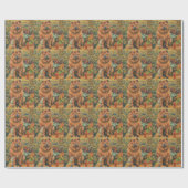 Chow Chow-hond Herfst Oogst Dankdag Cadeaupapier (Vlak)