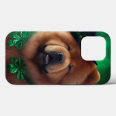 Chow Chow-hond in St. Patrick's Day-jurk Case-Mate iPhone Case (Achterkant (horizontaal))