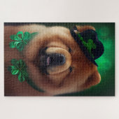 Chow Chow-hond in St. Patrick's Day-jurk Legpuzzel (Horizontaal)