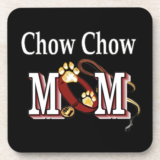 Chow Chow Hond Moeder Bier Onderzetter (Voorkant)