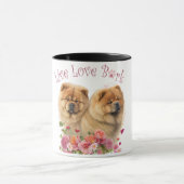 Chow Chow Hond Moeder Bloemstuk Mok (Midden)