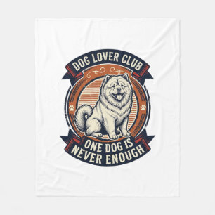 Chow Chow Hond Shirt Een Hond Is Nooit Genoeg Retr Fleece Deken