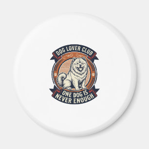 Chow Chow Hond Shirt Een Hond Is Nooit Genoeg Retr Magneet