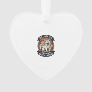 Chow Chow Hond Shirt Eén Hond Is Nooit Genoeg Retr Ornament