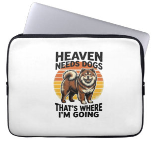 Chow Chow Hond Shirt Hemel Tribute Vintage Gravure Laptop Sleeve
