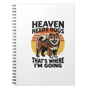 Chow Chow Hond Shirt Hemel Tribute Vintage Gravure Notitieboek