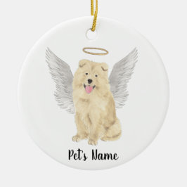 Chow Chow-hond sympathie-herdenking Keramisch Ornament