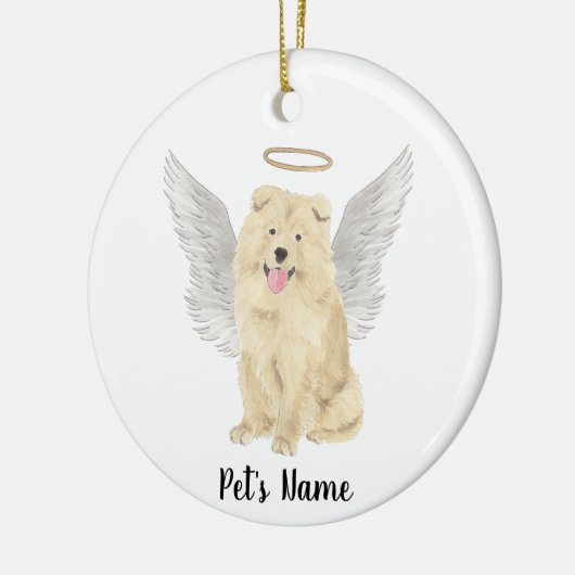 Chow Chow-hond sympathie-herdenking Keramisch Ornament (Links)