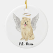 Chow Chow-hond sympathie-herdenking Keramisch Ornament (Achterkant)