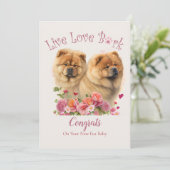 Chow Chow honden adoptie, Gotcha-dag Kaart (Staand voorkant)