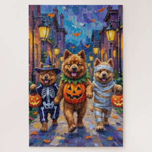 Chow Chow Honden Trick-or-Treating Halloween Kostu Legpuzzel