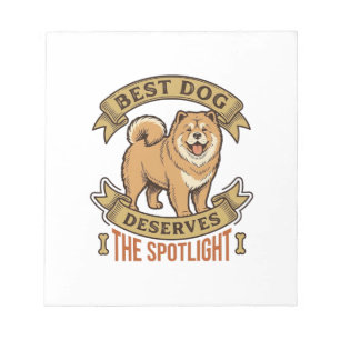 Chow Chow hondenhemd vintage gravure grappig huisd Notitieblok