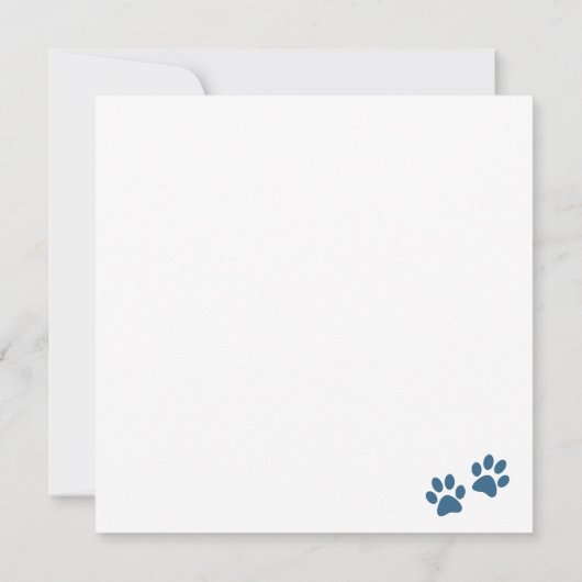 Chow Chow Hondenkaart (Achterkant)