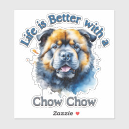 Chow Chow Hondenliefhebber sticker sticker, honden