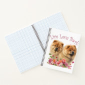 Chow Chow Hondenmoeder Bloem Notitieboek (Binnen)