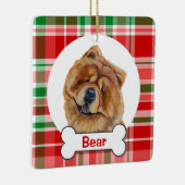 Chow Chow-hondenornament Keramisch Ornament (Rechts)
