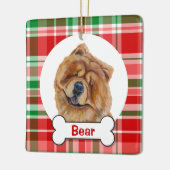 Chow Chow-hondenornament Keramisch Ornament (Links)