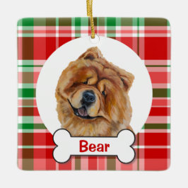 Chow Chow-hondenornament Keramisch Ornament