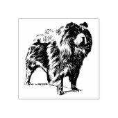 Chow-Chow-Hondenras Rubberstempel (Afrduk)
