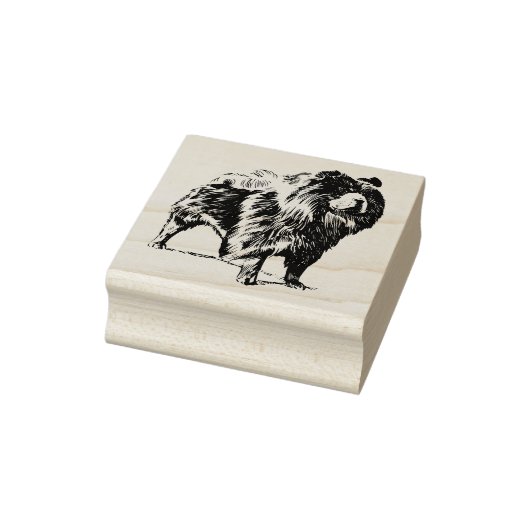 Chow-Chow-Hondenras Rubberstempel (Stempel)
