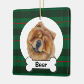 Chow Chow-hondornament Keramisch Ornament (Links)