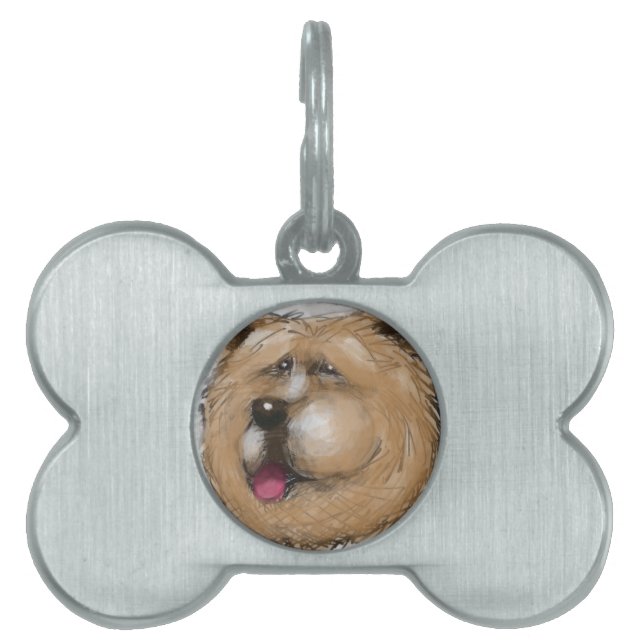 Chow Chow Huisdieren Naamplaatje (voorkant)