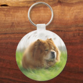 Chow-Chow Hund Sleutelhanger (Voorkant)