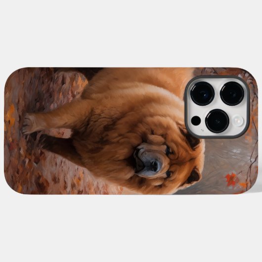 Chow Chow in Autumn Leaves Herfst Inspire Case-Mate iPhone Case (Achterkant (horizontaal))