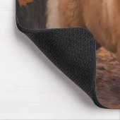 Chow Chow in Autumn Leaves Herfst Inspire Muismat (Hoek)