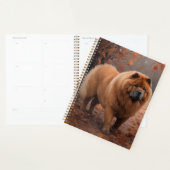 Chow Chow in Autumn Leaves Herfst Inspire Planner (Display)
