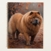 Chow Chow in Autumn Leaves Herfst Inspire Planner (Voorkant)