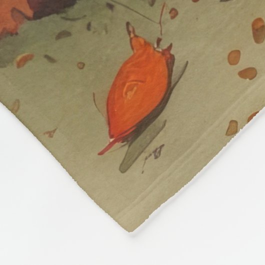 Chow Chow In Autumn verlaat Thanksgiving Fleece Deken (Hoek)