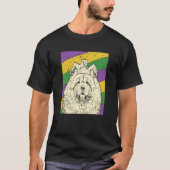 Chow Chow Jester Mardi Gras Dog Mom or Dad T-shirt (Voorkant)