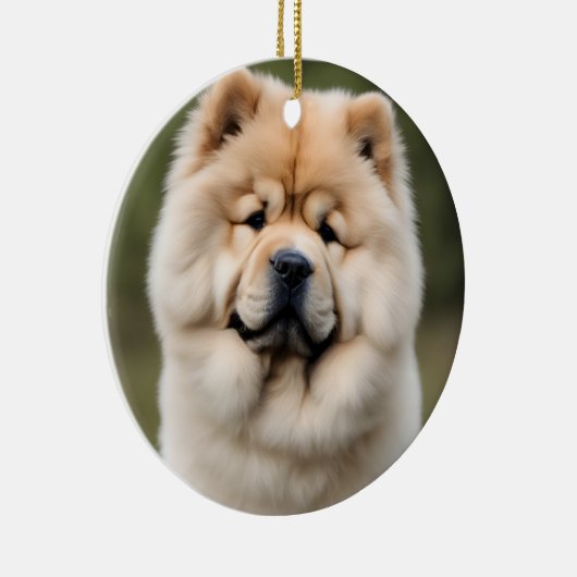 Chow Chow Keramisch Ornament (Rechts)