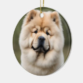 Chow Chow Keramisch Ornament (Links)