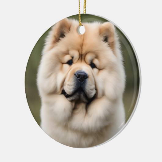 Chow Chow Keramisch Ornament (Links)