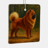 Chow Chow Keramisch Ornament (Rechts)