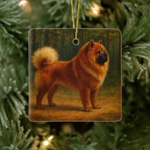 Chow Chow Keramisch Ornament