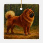 Chow Chow Keramisch Ornament (Achterkant)