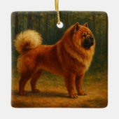 Chow Chow Keramisch Ornament (Voorkant)