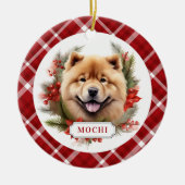 Chow Chow Keramische Cirkel Ornament (Voorkant)