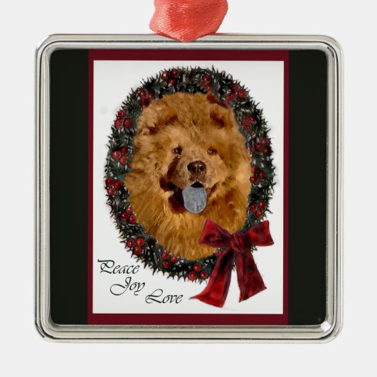 Chow Chow Kerst Ornament (Voorkant)