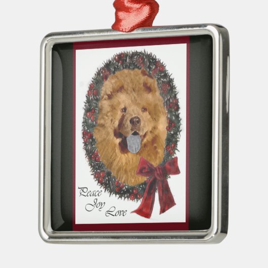 Chow Chow Kerst Ornament (Links)