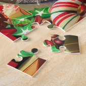 Chow Chow Kerstbakken: Festive Kerstmis Legpuzzel (Zijkant)
