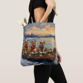 Chow Chow Kerstboot Vakantie Tote Bag (Dichtbij)