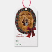 Chow Chow kerstcadeautags Cadeaulabel (Voorkant)