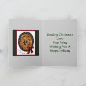 Chow Chow kerstcadeautjes Feestdagen Kaart (Binnen)