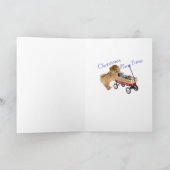 CHOW CHOW kerstlichtkaarten Feestdagen Kaart (Binnen)