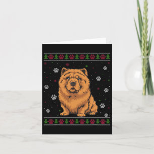 Chow Chow Kersttrui Xmas Huisdier Hond Lo Kaart