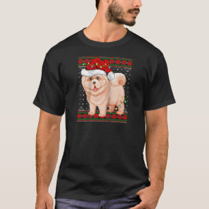 Chow Chow Kerstverlichting Lelijke trui Chow Chow T-shirt